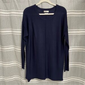 VAN HEUSEN / Blue Light Weight Drop Sleeve Oversized Tunic Sweater Size S